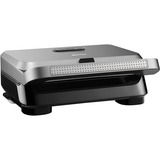 DeLonghi SW12B.CS parrilla eléctrica de contacto, Sandwichera plateado/Negro, Gris, De plástico, Rectangular, Grid, 2 zona(s), 800 W