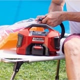 EINHELL PRESSITO, Compresor híbrido 18Volt / 220Volt rojo/Negro, No incluye cargador ni batería