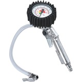 Einhell 4137000 manómetro para neumáticos 0 - 8 bar Manómetro analógico, Equipos de llenado de neumáticos negro, Manómetro analógico, 0 - 8 bar, Barra, Negro, Plata, Analógica, 300 g