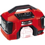 Einhell PRESSITO, Compresor híbrido 18Volt / 220Volt rojo/Negro, No incluye cargador ni batería