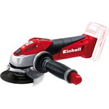 Einhell TE-AG 18 Li 115mm Negro, Rojo amoladora de ángulo inalámbrica, Amoladora angular rojo, Sin cargador ni batería
