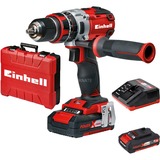 Einhell TE-CD 18 Li-i BL Taladro de pistolaa batería, Martillo atornillador rojo/Negro, 2x 18V 2,0Ah, Taladro de pistola, Taladro a percusión, Aluminio, Negro, Rojo, 60 Nm, 500 RPM, 1800 RPM