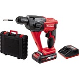 Einhell TE-HD 18 Li Kit martillo perforador inalámbrico rojo, 18 V, 1,45 kg, 5700ppm Ión de litio