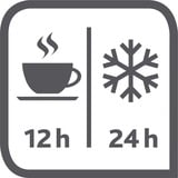Emsa 504235 jarra, cántaro y botella Negro, Jarra termo negro, Negro, 12 h, 24 h, Alemania, 145 mm, 178 mm