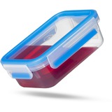Emsa CLIP & CLOSE Rectangular Caja 2,3 L Azul, Transparente 1 pieza(s) transparente/Azul, Caja, Rectangular, 2,3 L, Azul, Transparente, Polipropileno (PP), Elastómero termoplástico (TPE), Alemania