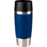 Emsa TRAVEL MUG tazón Azul, Taza azul oscuro, Sencillo, 0,36 L, Azul, Acero inoxidable
