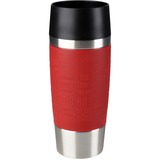 Emsa TRAVEL MUG tazón Rojo, Taza rojo, Sencillo, 0,36 L, Rojo, Acero inoxidable