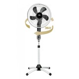 Fakir VC 360° Rotating Negro, Plata, Ventilador plateado/Gris, Negro, Plata, Piso, 0 - 35°, 1270 - 1480 mm, 15,2 cm (6"), 0 - 360°