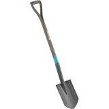 17001-20 pala y paleta Pala de metal con cabeza puntiaguda ergonómica para drenaje Acero Negro, Palas