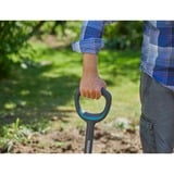 GARDENA 17012-20 pala y paleta Pala de metal con cabeza puntiaguda ergonómica para drenaje Acero Negro, Palas gris/Turquesa, Pala de metal con cabeza puntiaguda ergonómica para drenaje, Acero, Negro, Con forma de D, Monocromo