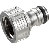 GARDENA Conector de grifo Premium 21 mm (G1/2") , Piezas de la válvula plateado, 18240-20