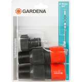 GARDENA Conjunto de conectores para profis, Conexiones negro/Naranja, 1505-23