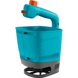 GARDENA Esparciador de mano M , Esparcidores de gravilla turquesa/Negro, 431-20, 1,8 L, 4 m, Azul, Gris, Naranja