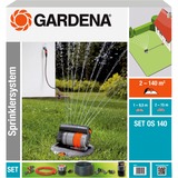 GARDENA Kit completo aspersor emergente GARDENA OS 140 , Sistemas de riego gris/Naranja, 8221-20
