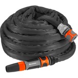 GARDENA Liano manguera de jardín 15 m Tela Negro, Naranja gris/Naranja, 15 m, Negro, Naranja, Tela, 35 bar, 1,3 cm