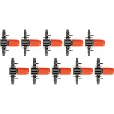 GARDENA Regulador de gotas (10 unidades), Goteros gris/Naranja, 8392-20