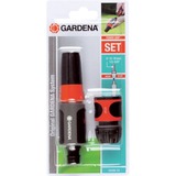 GARDENA Set terminal de riego 13mm (1/2"), Inyección gris/Naranja, 18288-20
