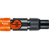 GARDENA “Profi” Maxi-Flow System conector de manguera con válvula de cierre 19 mm (3/4") , Pieza de manguera gris/Naranja, 2819-20