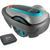 GARDENA smart SILENO city 500 Se, Robot cortacésped gris/Turquesa, Negro, Azul, Gris, Robot cortacésped, 500 m², 17 cm, 2 cm, 5 cm, 25%