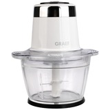 Graef CH501EU picadora eléctrica de alimentos 1 L 500 W Blanco, Trituradora blanco/Acero fino, 1 L, Blanco, Vidrio, Acero inoxidable, Botones, 500 W