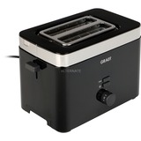 Graef TO 62 tostadora 2 rebanada(s) 1000 W Negro, Plata negro, 2 rebanada(s), Negro, Plata, De plástico, 1000 W, 230 V, 50 Hz