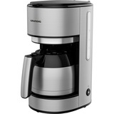 Grundig KM 5620T Totalmente automática Cafetera de filtro acero fino/Negro, Cafetera de filtro, De café molido, 1000 W, Negro, Acero inoxidable