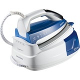 Grundig SIS 8670 1 L Suela Ceramic Ultra Glide Azul, Blanco, Estación de planchado a vapor blanco/Azul, Suela Ceramic Ultra Glide, 6 bar, 1 L, 110 g/min, Azul, Blanco, 1 min