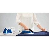 Grundig SIS 8670 1 L Suela Ceramic Ultra Glide Azul, Blanco, Estación de planchado a vapor blanco/Azul, Suela Ceramic Ultra Glide, 6 bar, 1 L, 110 g/min, Azul, Blanco, 1 min