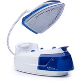 Grundig SIS 8670 1 L Suela Ceramic Ultra Glide Azul, Blanco, Estación de planchado a vapor blanco/Azul, Suela Ceramic Ultra Glide, 6 bar, 1 L, 110 g/min, Azul, Blanco, 1 min