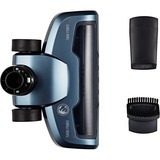 Grundig VCH 9631 Sin bolsa 0,5 L Azul, Plata, Aspirador vertical plateado,  Sin bolsa, Azul,