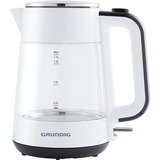 Grundig WK 5860 tetera eléctrica 1,7 L 2400 W Negro, Blanco, Hervidor de agua blanco/Negro, 1,7 L, 2400 W, Negro, Blanco, Vidrio, Indicador de nivel de agua, Sin cables
