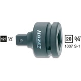 Hazet 1007S-1 llave de tuercas 1 pieza(s), Adaptador de tuerca spinner negro, 1 pieza(s), 5,6 cm, 330 g