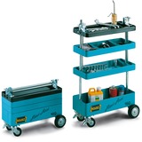 Hazet 160ST soporte para almacenar herramientas de jardín Independiente, Carros de herramienta azul/Negro, Independiente, 150 kg, Negro, Azul, 4 rueda(s), 590 mm, 345 mm