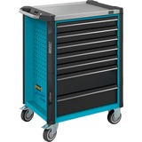 Hazet 179NX-7 carro para herramientas Metal, Plástico, Acero inoxidable, Carros de herramienta azul/Negro, Metal, Plástico, Acero inoxidable, Negro, Azul, 5 cajón(es), 2 cajón(es), Guías telescópicas de cojinetes de bolas, 540 kg