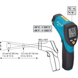 Hazet 1991-1 termómetro portátil Negro °C -50 - 550 °C Pantalla incorporada negro/Azul, 281 g, Negro, °C, -50 - 550 °C, LCD