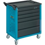 Hazet Assistent 177-6 Acero Negro, Azul, Carros de herramienta 6 estanterías, Acero, Negro, Azul, 20 kg, 4 rueda(s), 498 mm