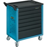 Hazet Assistent 177-7 Acero Negro, Azul, Carros de herramienta azul/Negro, 7 estanterías, Acero, Negro, Azul, 20 kg, 4 rueda(s), 498 mm