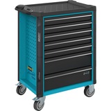 Hazet Assistent Acero Negro, Azul, Carros de herramienta azul/Negro, 7 estanterías, Acero, Negro, Azul, 25 kg, 4 rueda(s), 518 mm