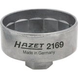Hazet Llave para filtro de aceite 2169, 3/8" y hexágono 27mm, Llave de tubo 