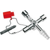 KNIPEX 00 11 04 llave para armario de control, Llave de tubo Acero inoxidable, Acero inoxidable, 2 pata(s), 4 cabezal(es), Círculo, Plaza, Triángulo, 5,7,8 mm