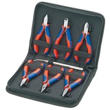 KNIPEX 00 20 16 juego de herramientas mecanicas 7 herramientas, Set de pinzas rojo/Azul, Acero inoxidable, 720 g, 7 herramientas