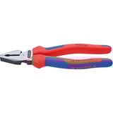KNIPEX 02 02 200 Alicates de electricista alicate, Alicates combi azul, Alicates de electricista, Acero, De plástico, Azul/Rojo, 20 cm, 342 g