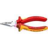 KNIPEX 0826145 alicate Alicates de punta fina, Alicates combi rojo/Amarillo, Alicates de punta fina, Metal, De plástico, Rojo/naranja, 14,5 cm, 145 g