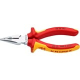 KNIPEX 0826145 alicate Alicates de punta fina, Alicates combi rojo/Amarillo, Alicates de punta fina, Metal, De plástico, Rojo/naranja, 14,5 cm, 145 g