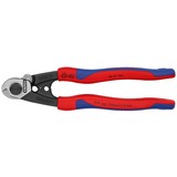 KNIPEX 9562190 alicate de corte, Alicates de corte azul, Azul/Rojo, Acero cromo vanadio, Negro, Azul, Rojo, 314 g