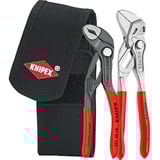 KNIPEX Juego de mini alicates 002072V01, 2 piezas, Set de pinzas rojo/Negro