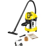 Kärcher 1.629-951.0 extractor de polvo Negro, Amarillo 17 L 300 W, Aspiradora en húmedo y en seco amarillo/Negro, Secar, Negro, Amarillo, 17 L, 2 m, 3,5 cm, 4 rueda(s)