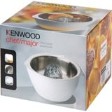 Kenwood Citrus Juicer AT312 prensa de cítricos eléctricos 0,6 L Blanco, Exprimidor plateado, Blanco, 0,6 L, 220 mm, 220 mm, 155 mm, 1,11 kg