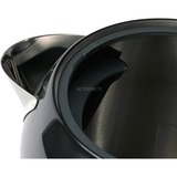 Kenwood ZJX650BK tetera eléctrica 1 L 2200 W Negro, Hervidor de agua negro/Acero fino, 1 L, 2200 W, Negro, Metal, Indicador de nivel de agua, Sin cables