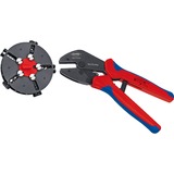 Knipex 97 33 02 crimpadora Herramienta para prensar Azul, Rojo Herramienta para prensar